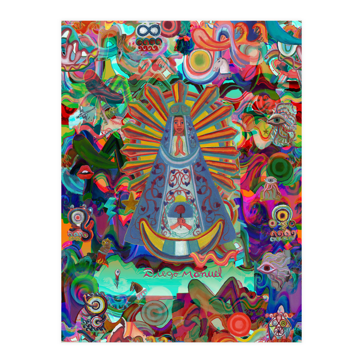 Virgen Y Graffiti (Print Only)