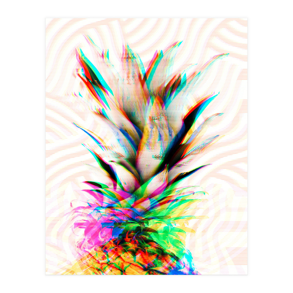 Pineapple Glitch (Print Only)