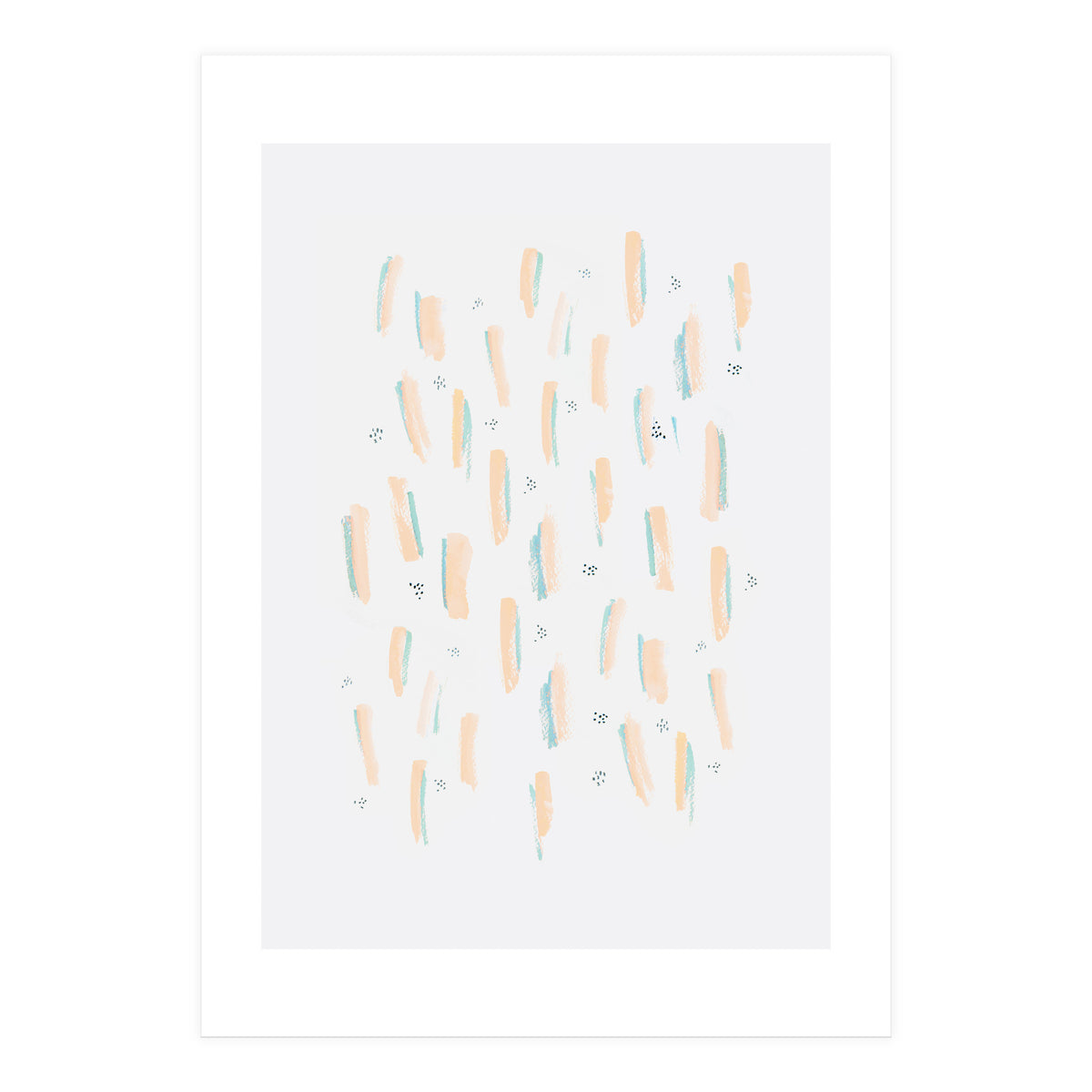 Brush Strokes Peach (Print Only)