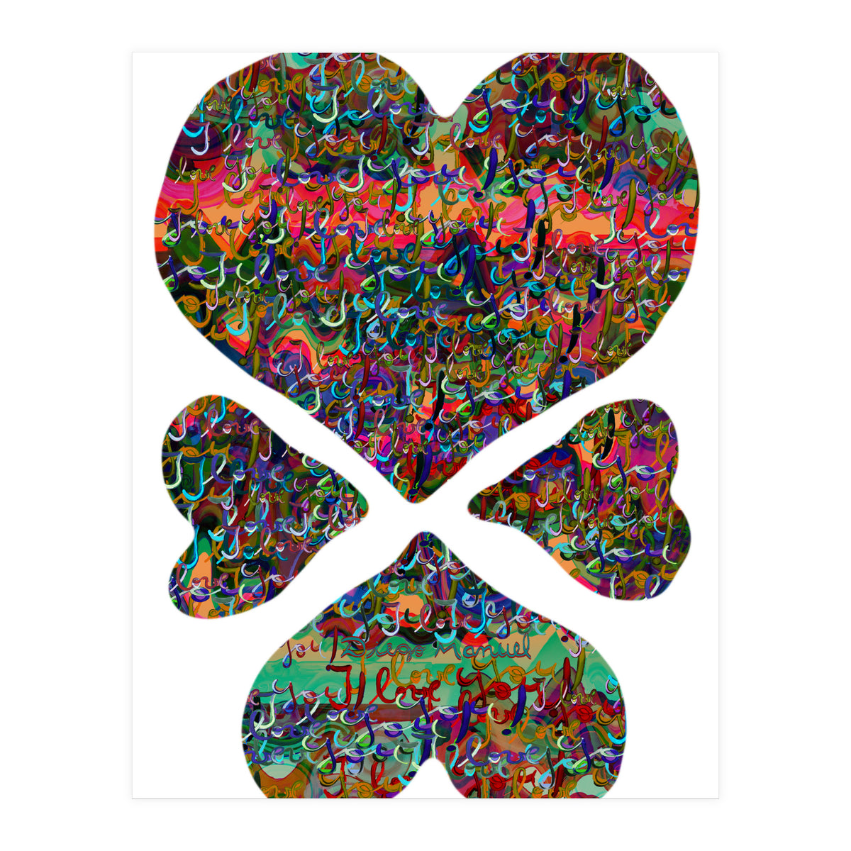 4 Corazones 3  (Print Only)