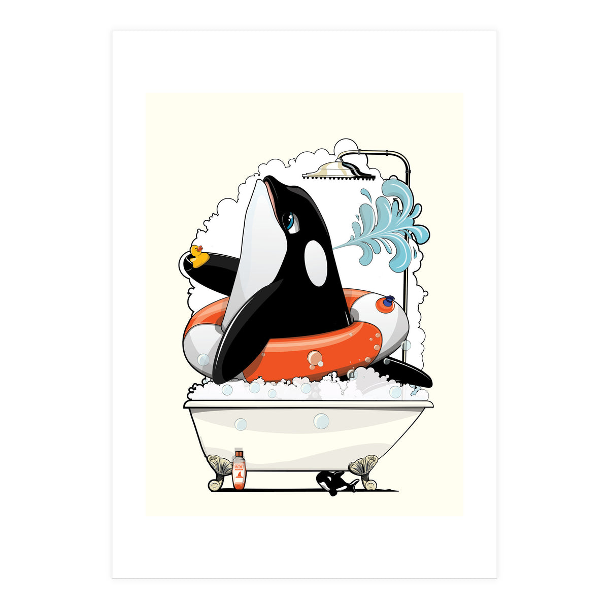 Orca in the Bathtub (Print Only)
