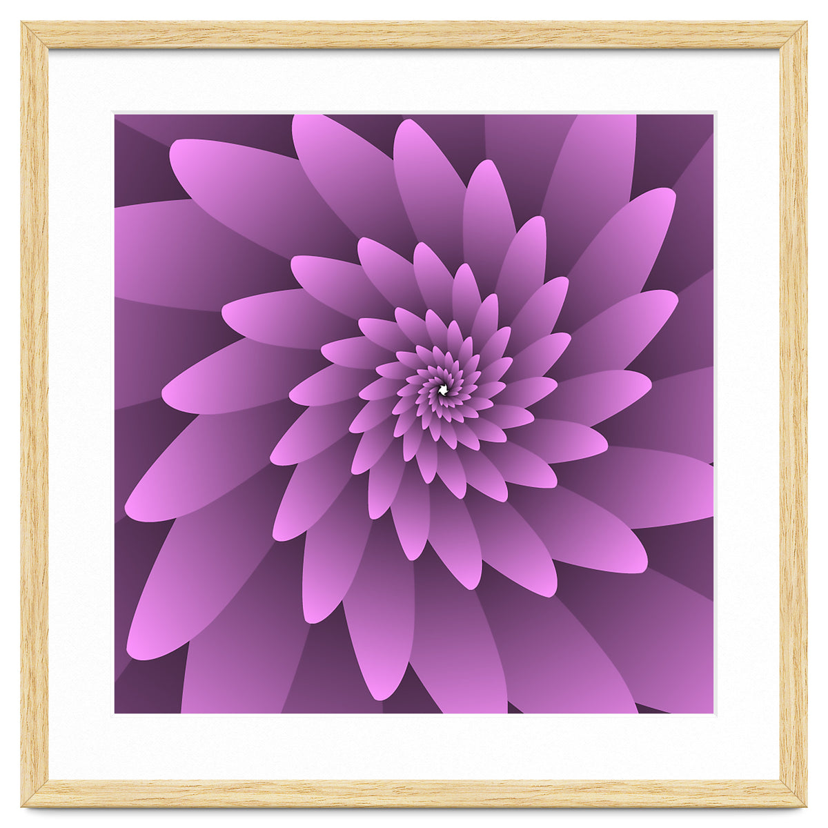 3 D Floral Modern Pink Art