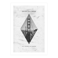 Coordinates SAN FRANCISCO Golden Gate Bridge (Print Only)
