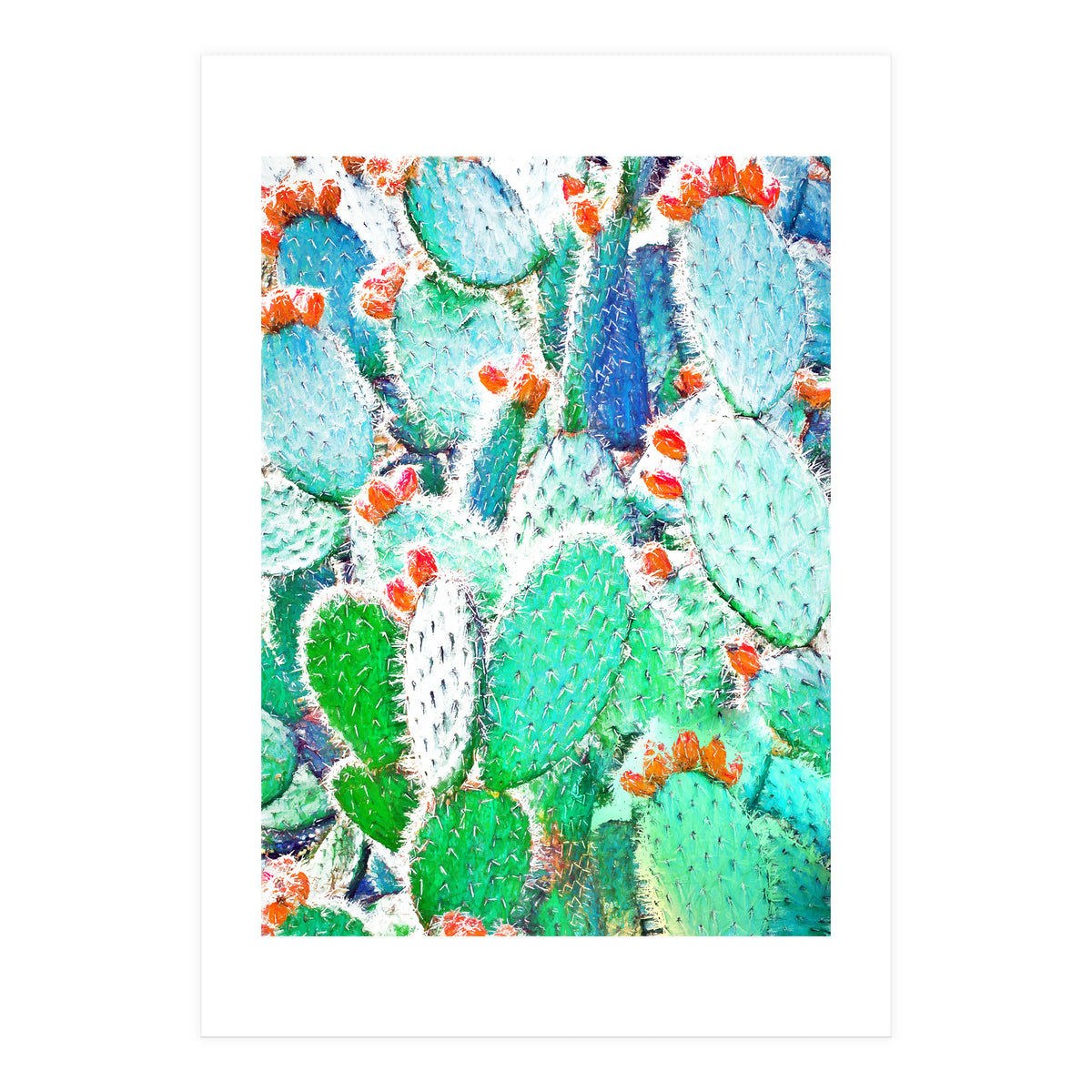 Painted Cactus (Print Only)