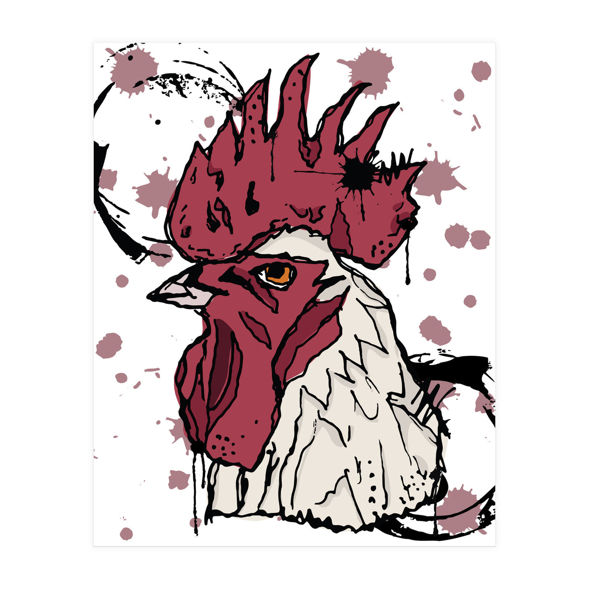 Rooster Sketch (Print Only)