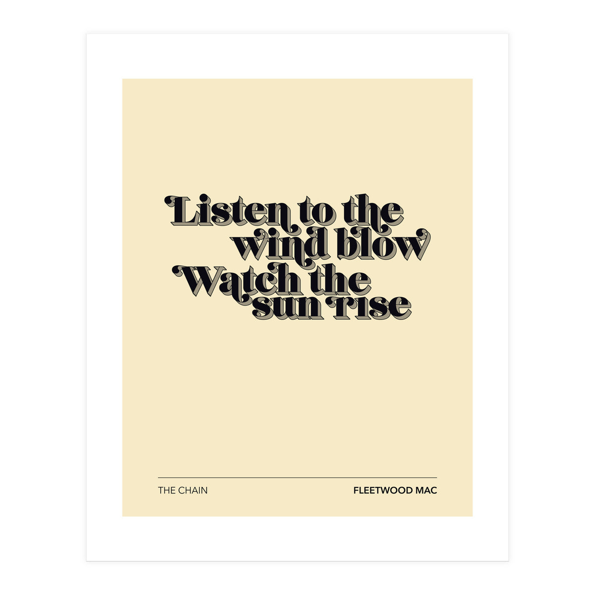Fleetwood Mac - The Chain (Print Only)