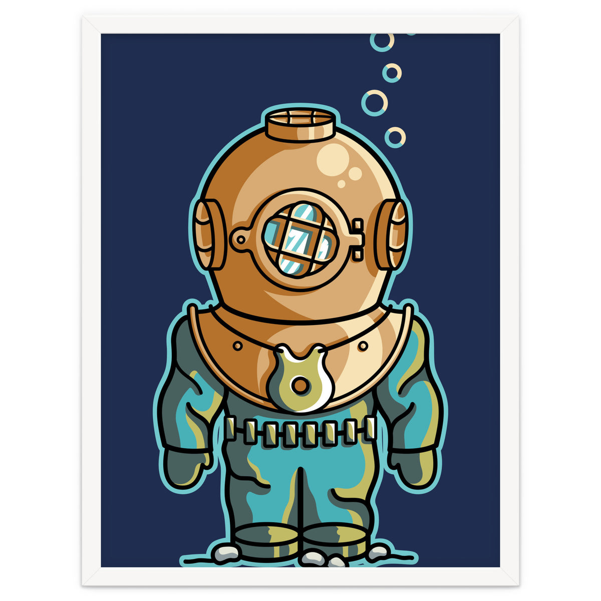 Cute Deep Sea Diver
