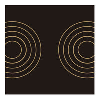 Golden circles | abstract minimal (Print Only)