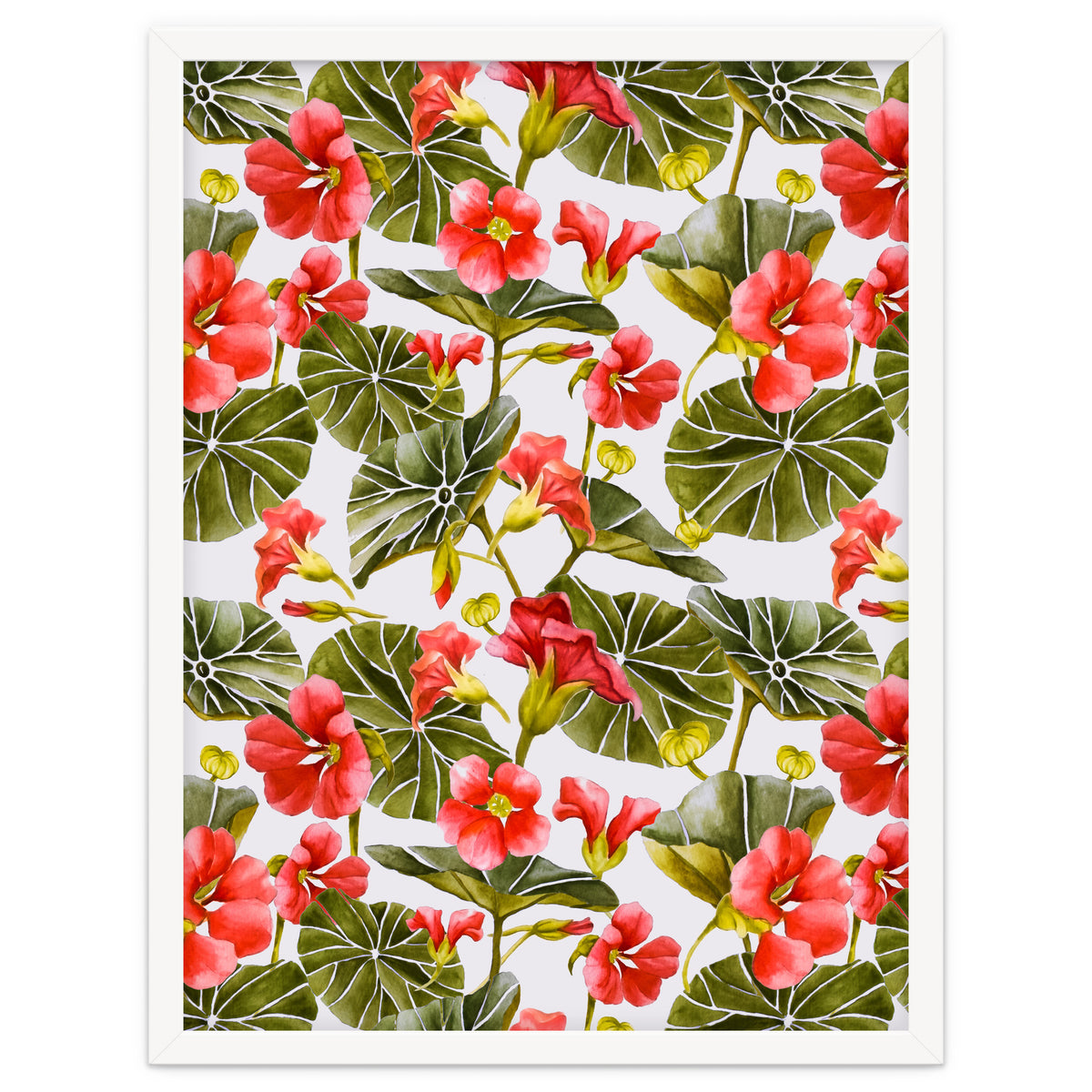 Nasturtiums watercolor 02