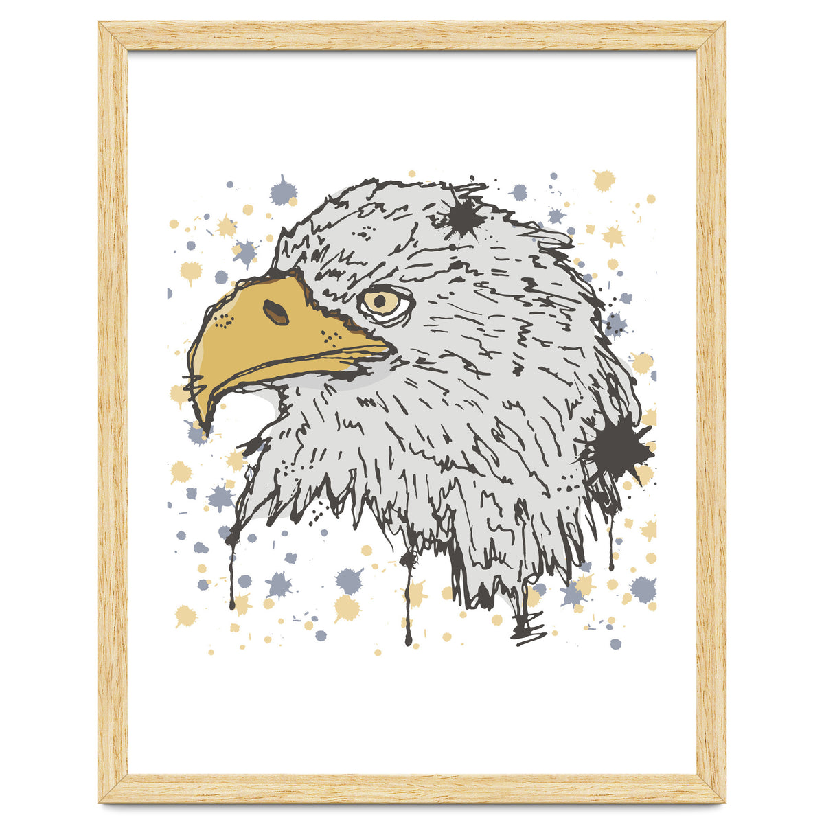 Eagle scribble sketch