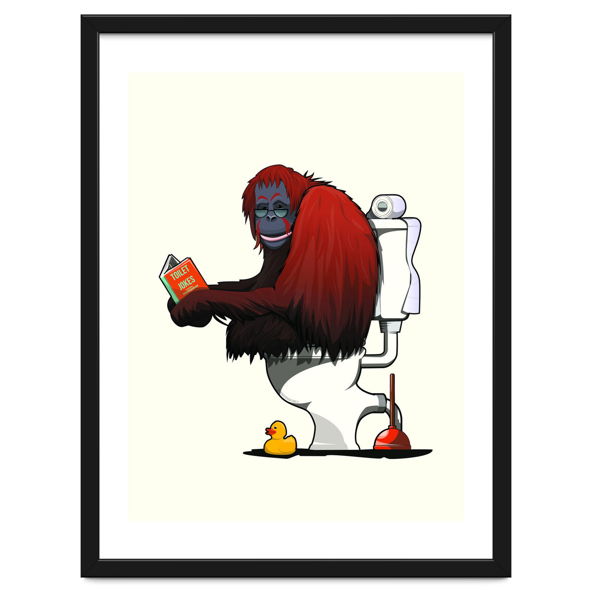 Orangutan on the Toilet, Funny Bathroom Humour