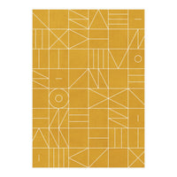 My Favorite Geometric Patterns No.4 - Mustard Yellow (Print Only)