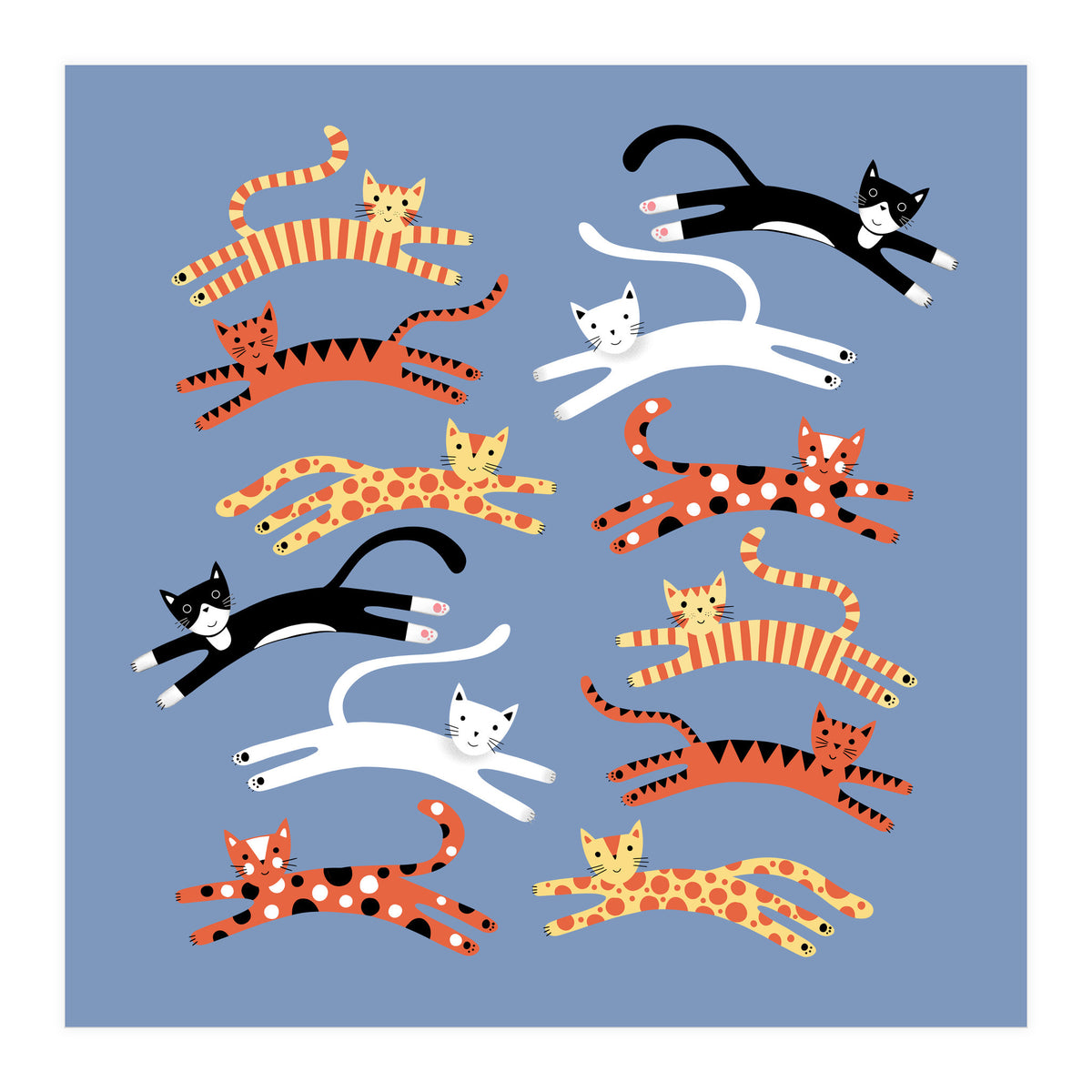 Cats Leaping (Print Only)