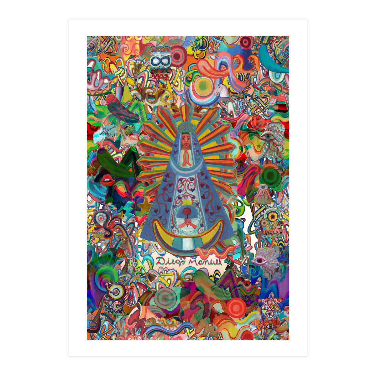 Virgen Y Graffiti 5 (Print Only)