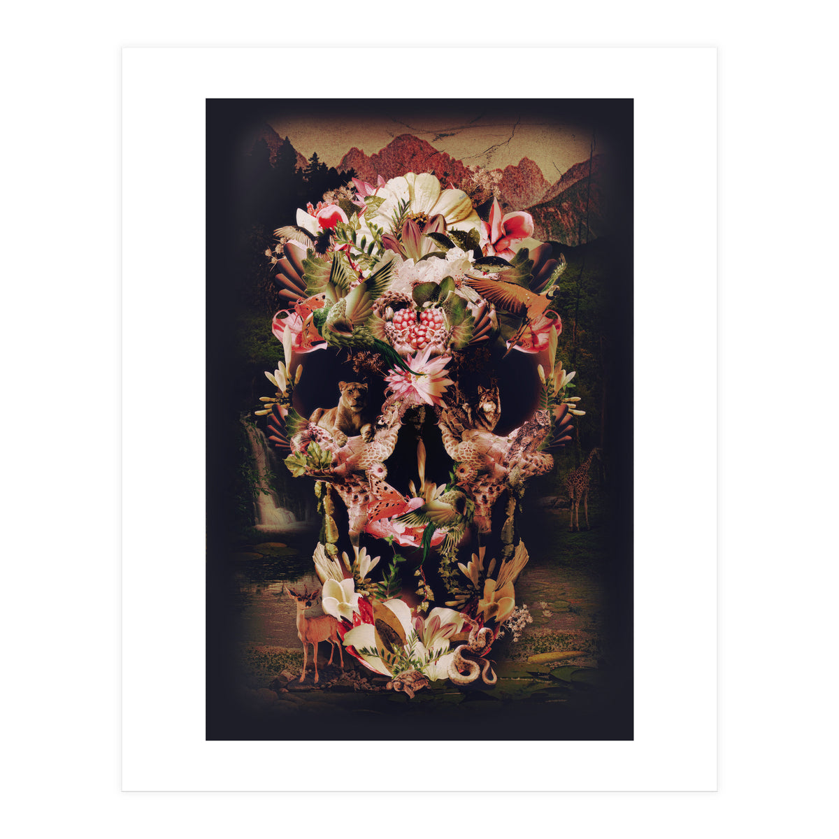 Jungle Skull Art Print by Ali Gulec | Arthaus