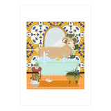 Ram Bathing in Moroccan Style Bathroom (Print Only) thumbnail