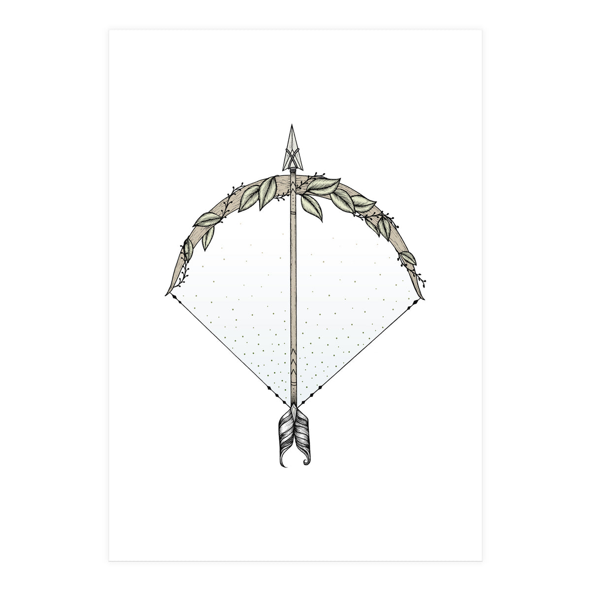 Bow And Arrow (Print Only)