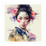 Watercolor Modern Geisha #6 (Print Only) thumbnail