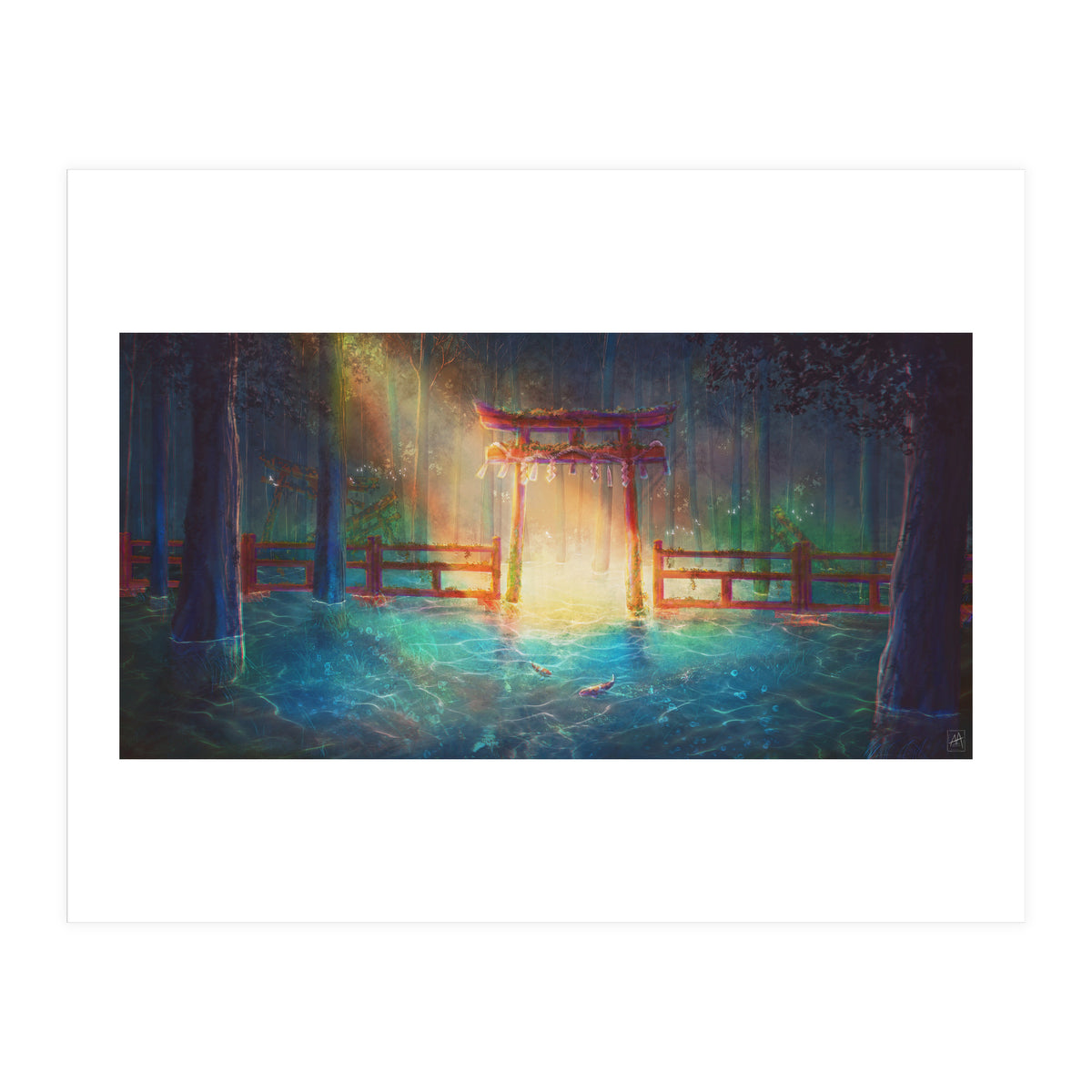 Pond In A Forest (Print Only)