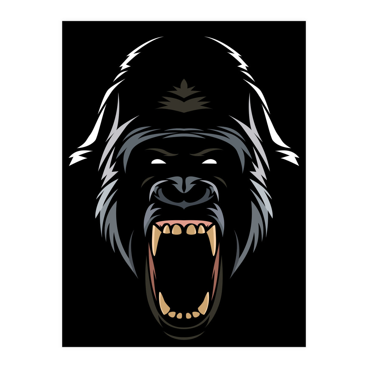 Gorilla Tribal (Print Only)