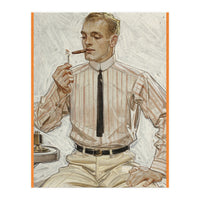 Collier's (ft. Smoking a Cigarette) Advertisement (Print Only)