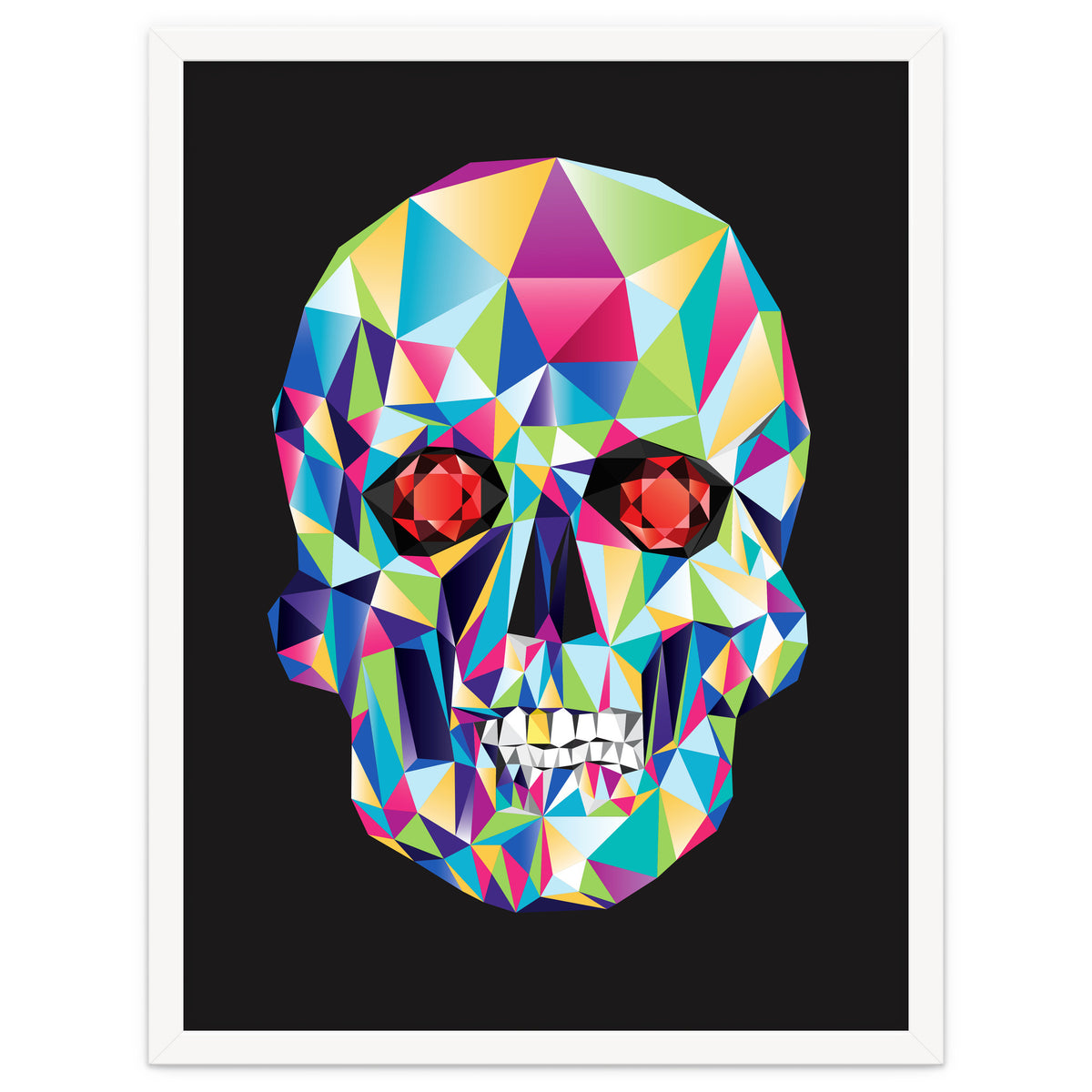 Geometric Candy Skull