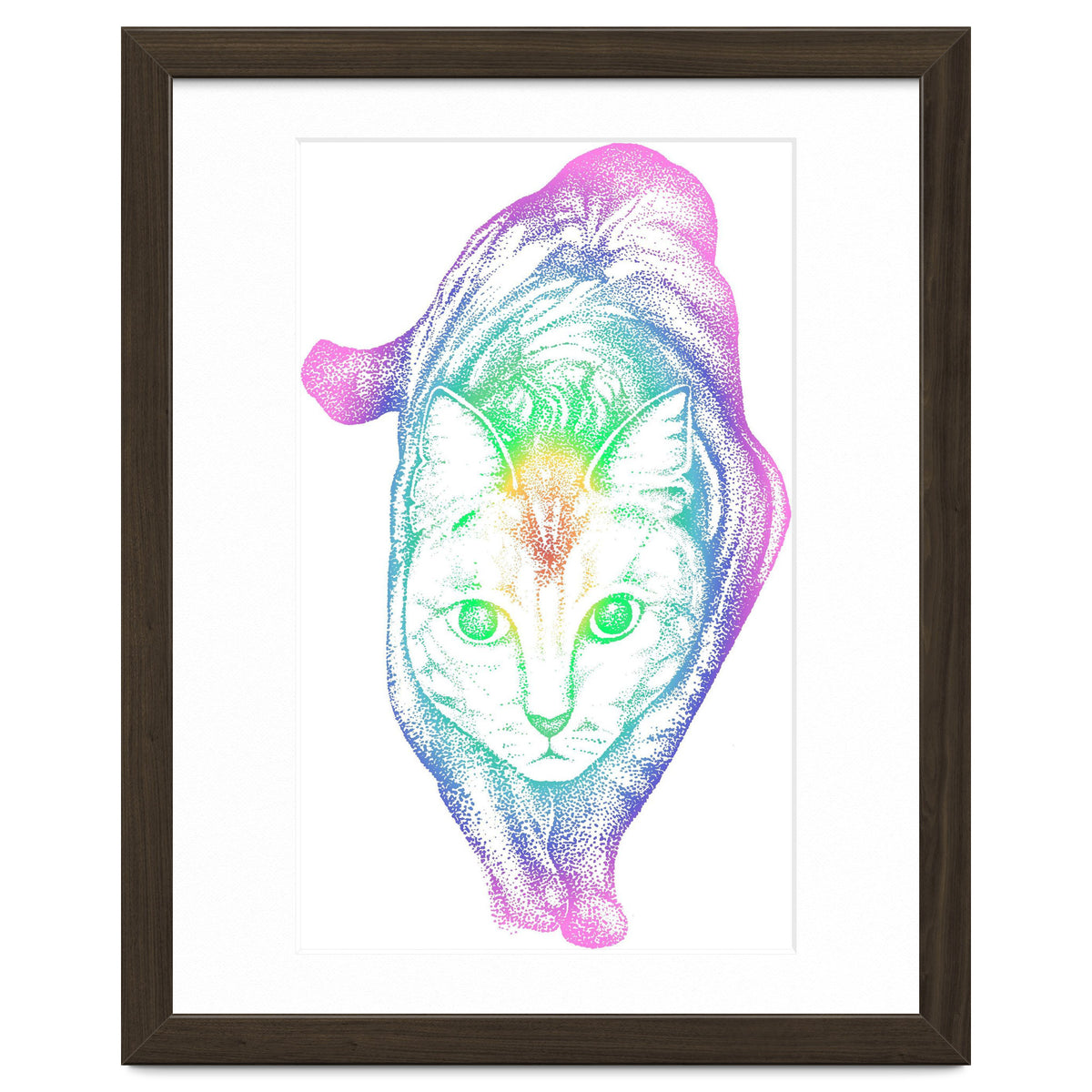 Rainbow Pastel Cat