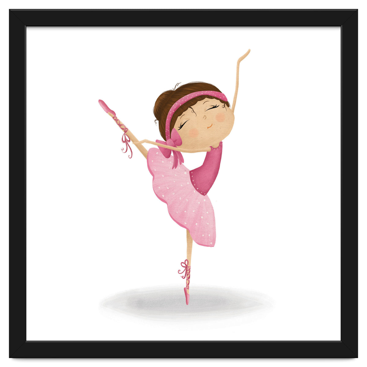 Adorable Ballerina Nursery Print