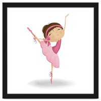 Adorable Ballerina Nursery Print