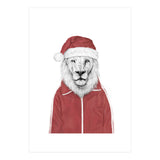 Santa Lion (Print Only) thumbnail
