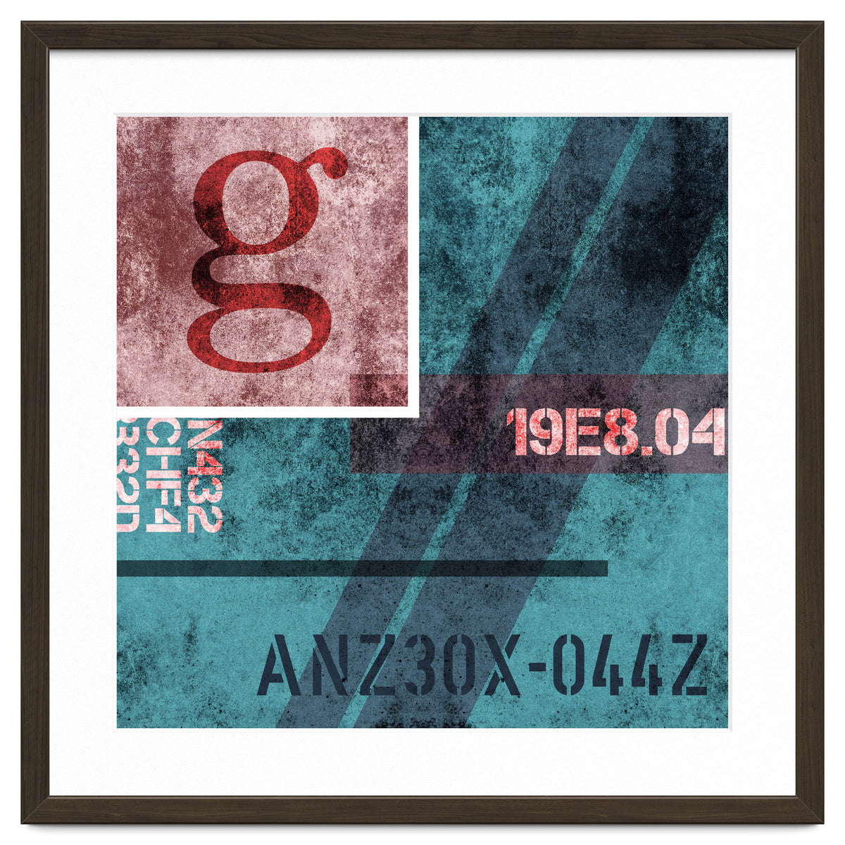 Abstract Industrial Blue