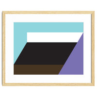 Geometric Shapes No. 34 - purple, blue & black
