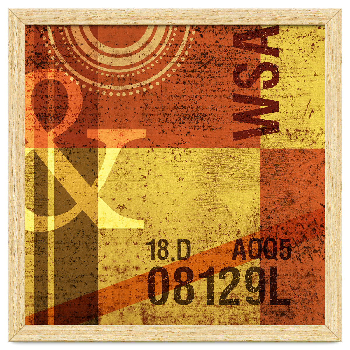 Abstract Industrial Yellow