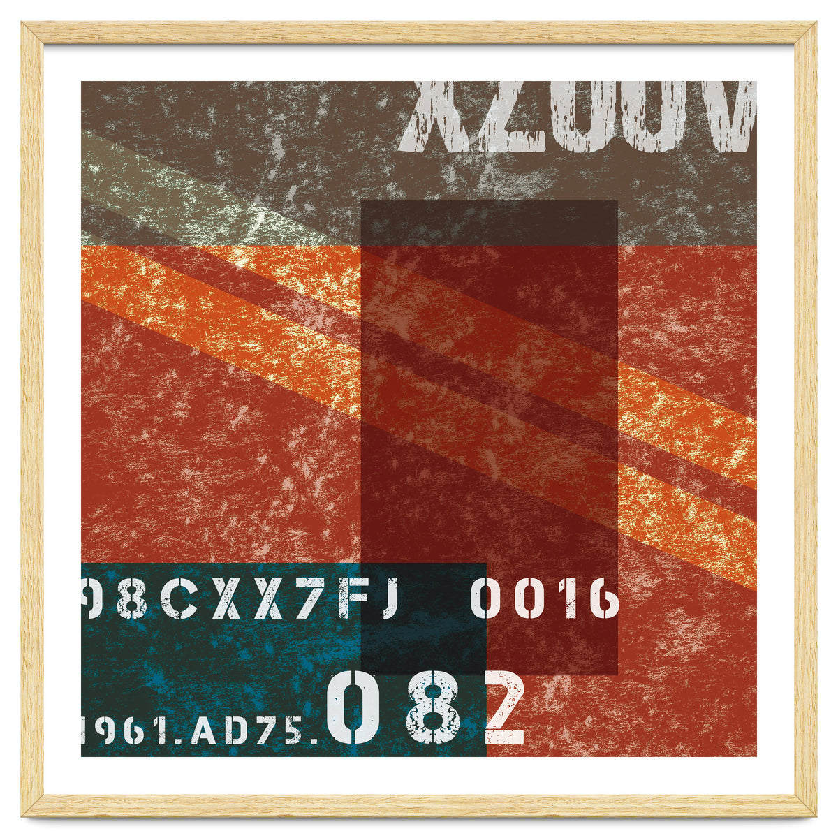 Abstract Industrial Red