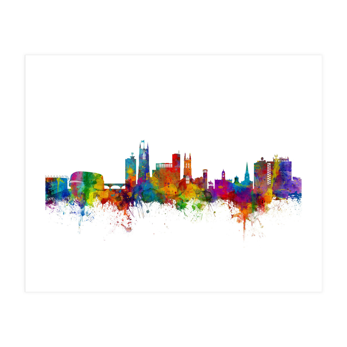 Derby England Skyline (Print Only)