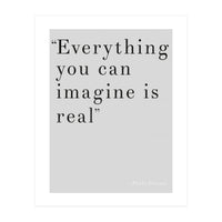 Everything You Can Imagine By Picasso, Grey (Print Only)