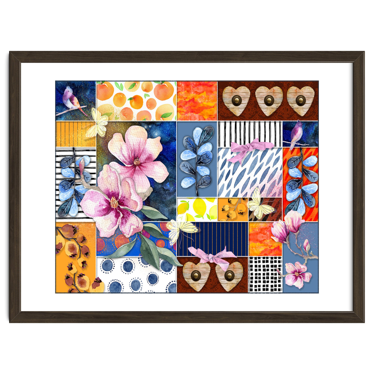 Romantic Floral Collage