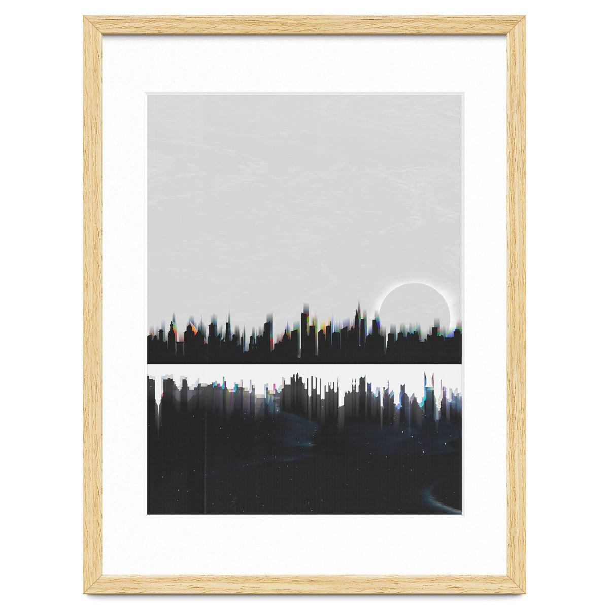 Black and white city