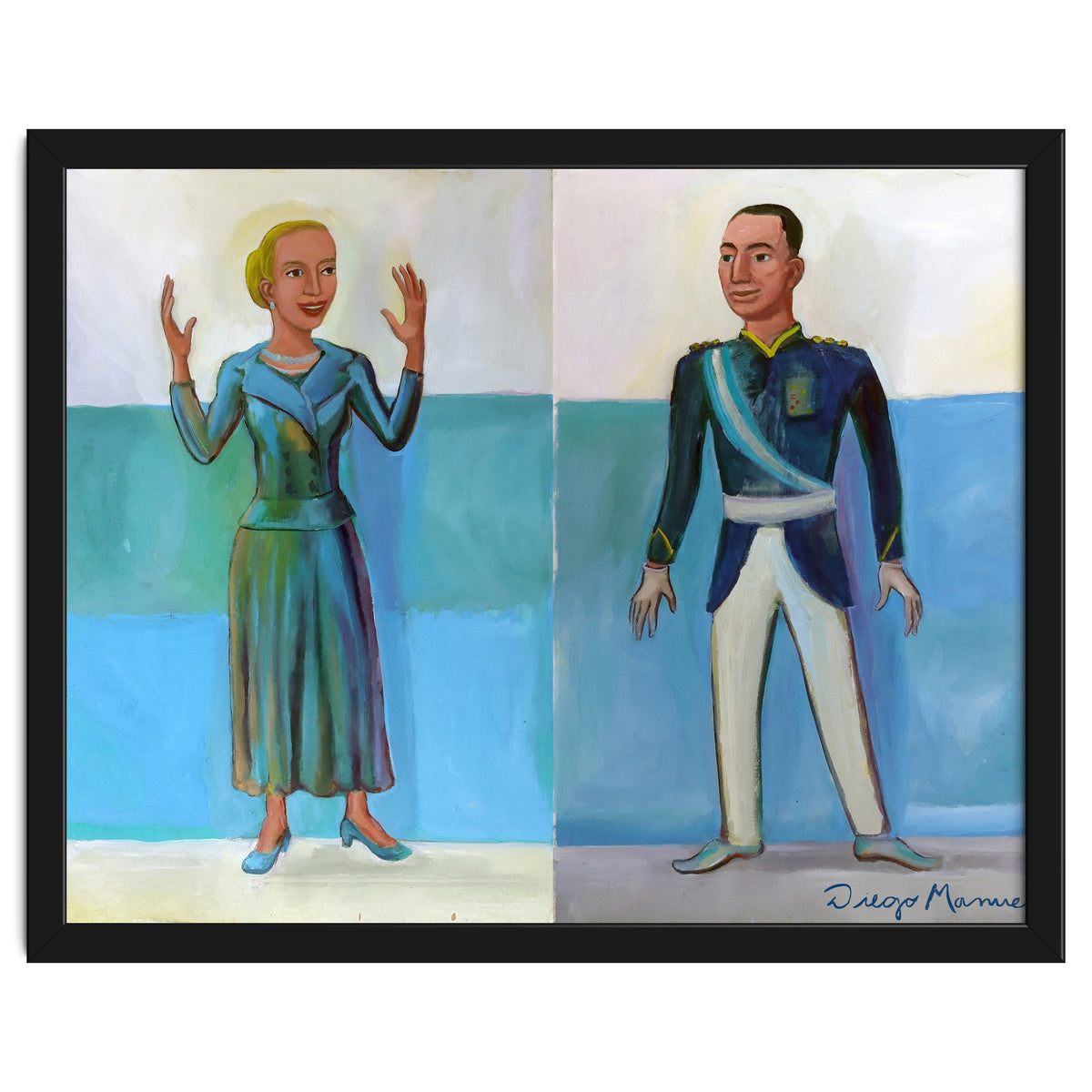 Diptico Evita Y Peron