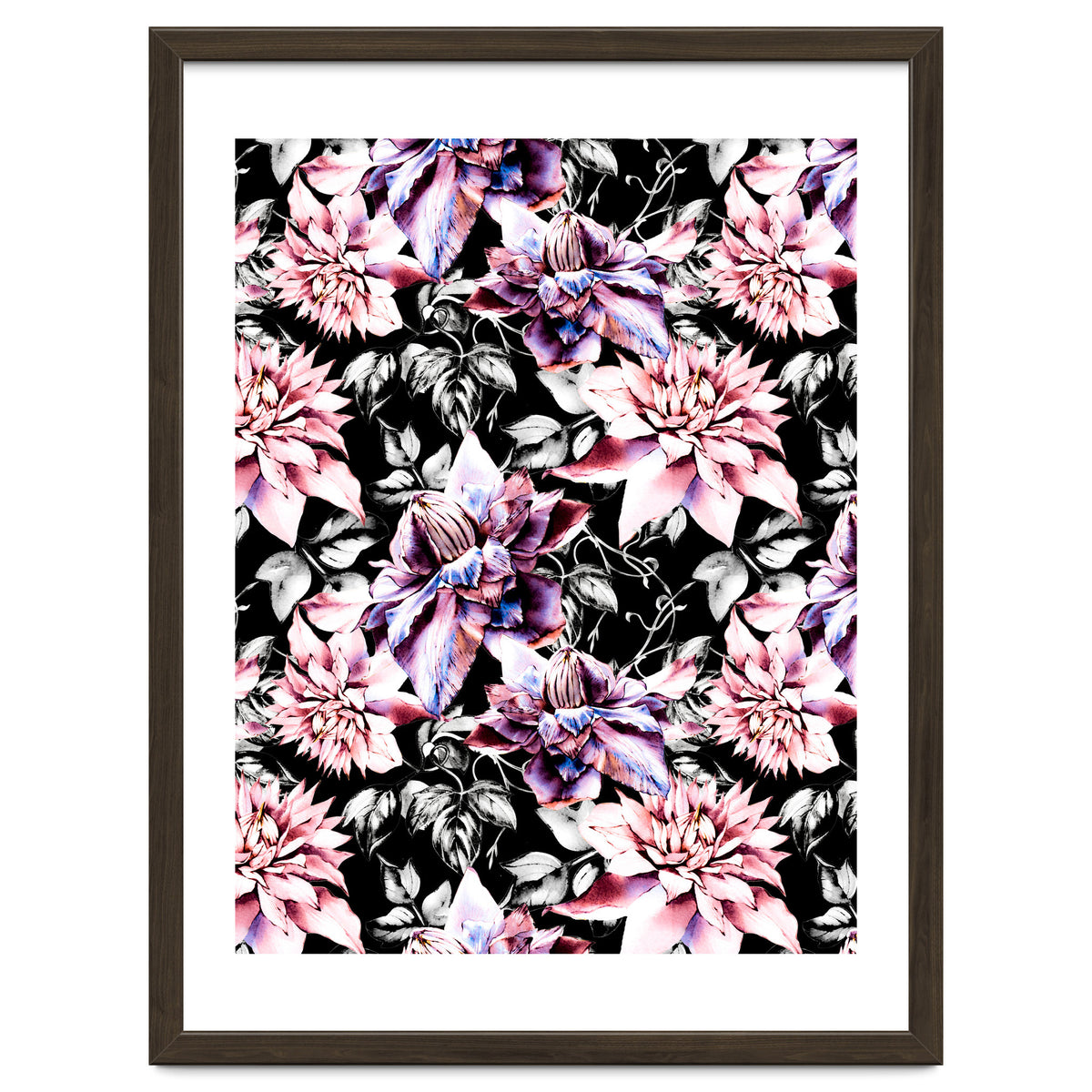 Pink bloom in the dark