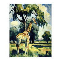 Giraffe Impressionist Painting (Print Only)