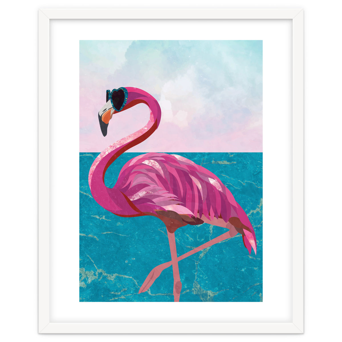 Flamingo on holiday