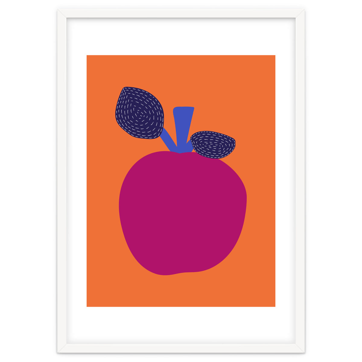 Fuchsia Apple Art