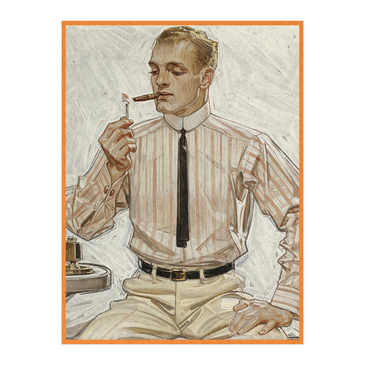 Collier's (ft. Smoking a Cigarette) Advertisement (Print Only)