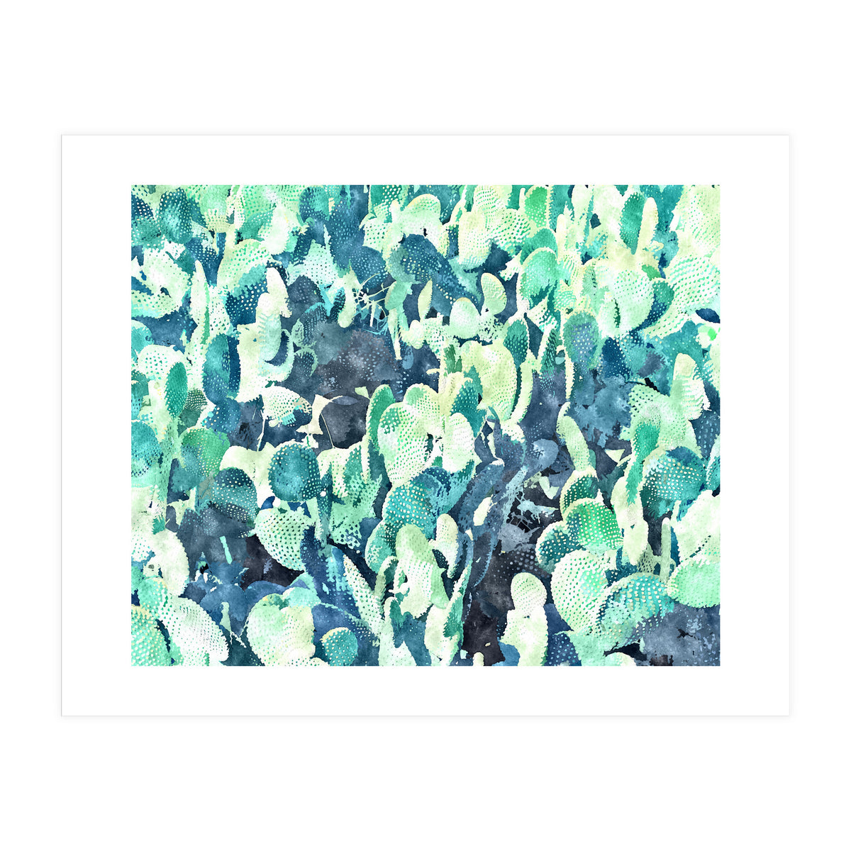 Watercolor Cactus III (Print Only)