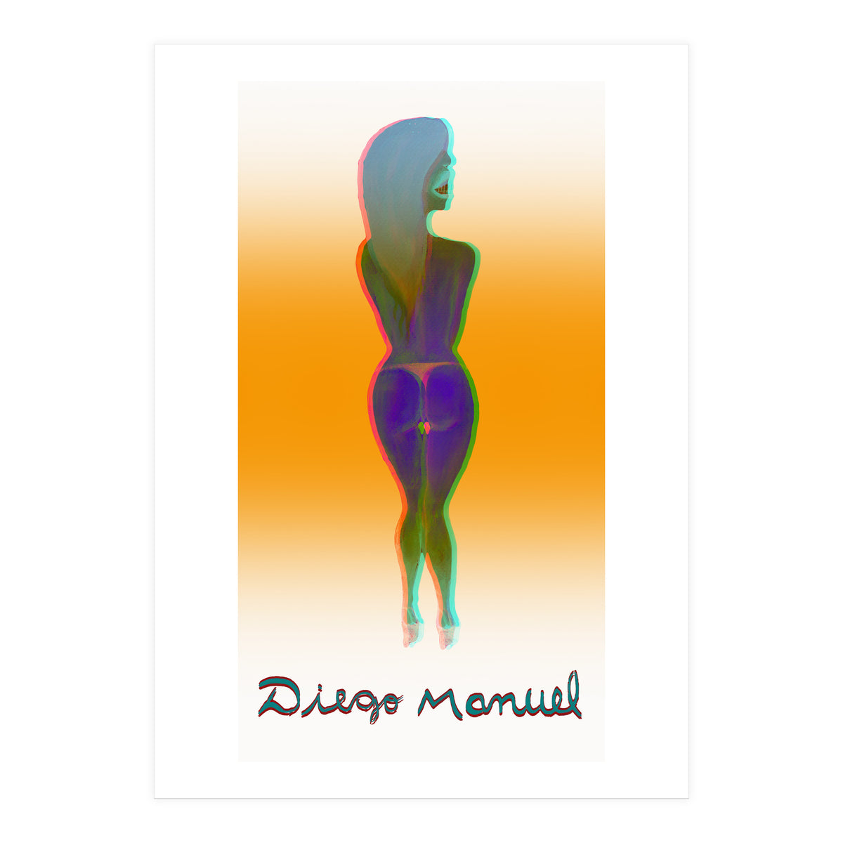 Chica Rosada 1b 3d (Print Only)