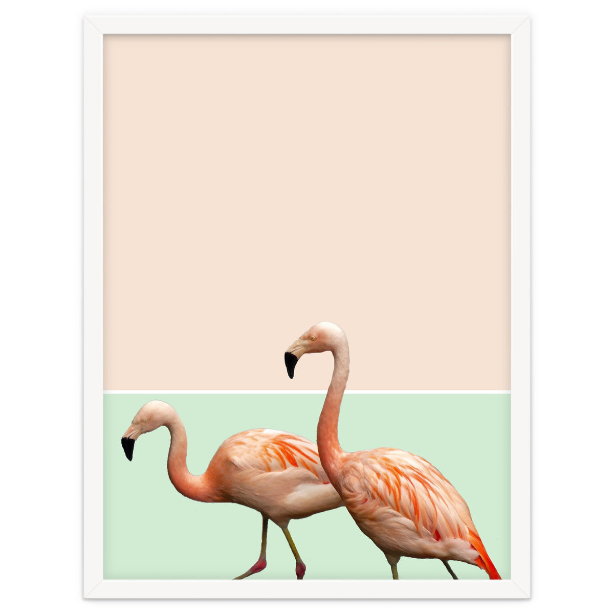 Flamingo Pastel Art