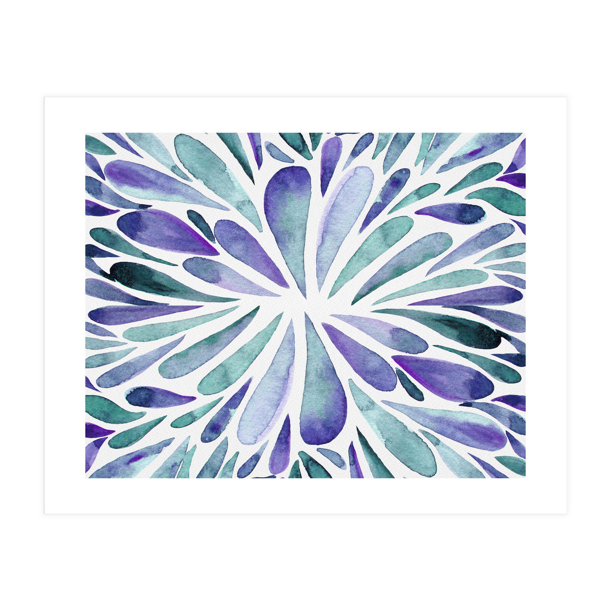 Retro abstract floral (Print Only)