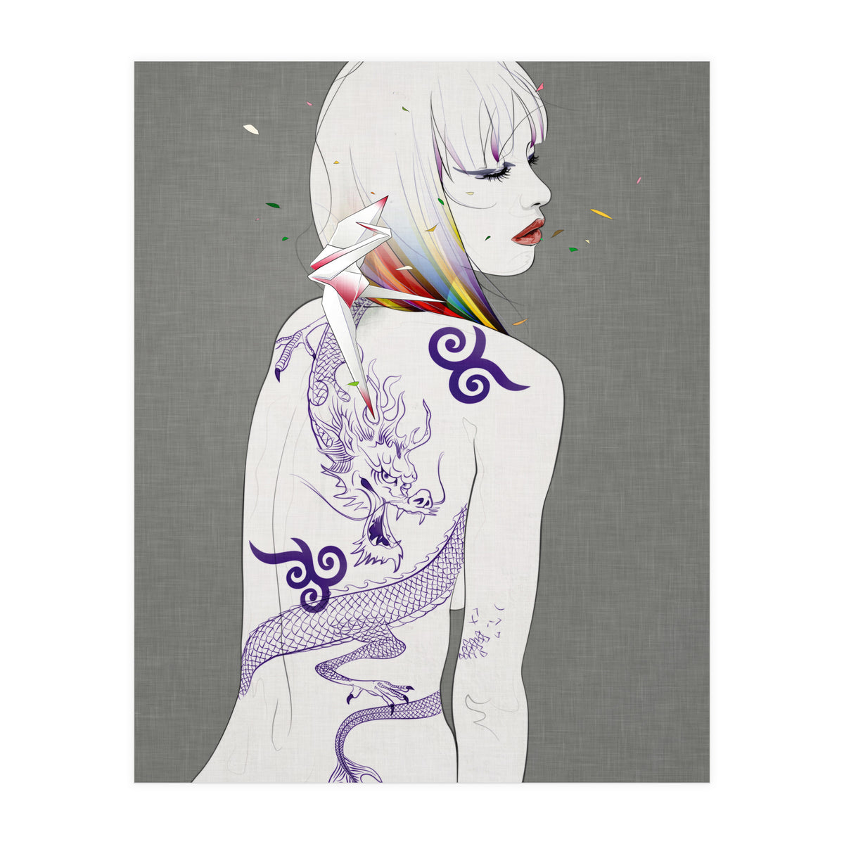 Prayer Of The Dragon Rider Outside (Print Only)