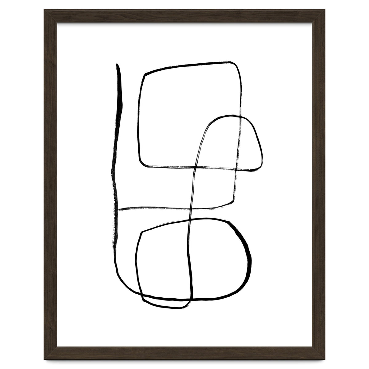 Mid-Century Line Art Print #3